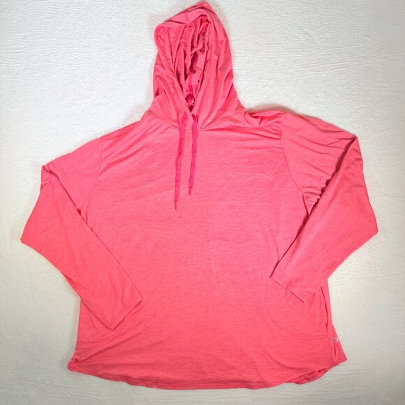 RBX Women's Pink Pullover Hoodie Pockets 3XL Active Fit Running - Picture 1 of 6
